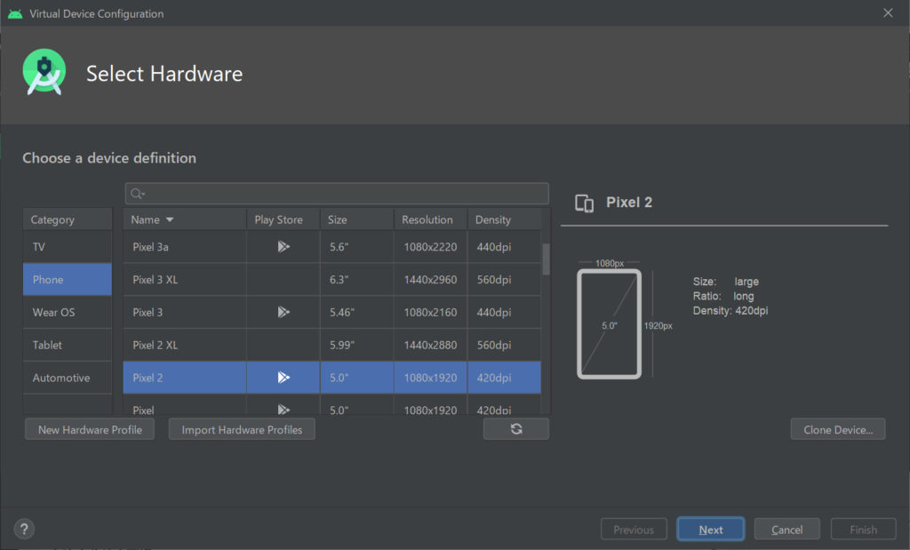 Virtual Device Configuration